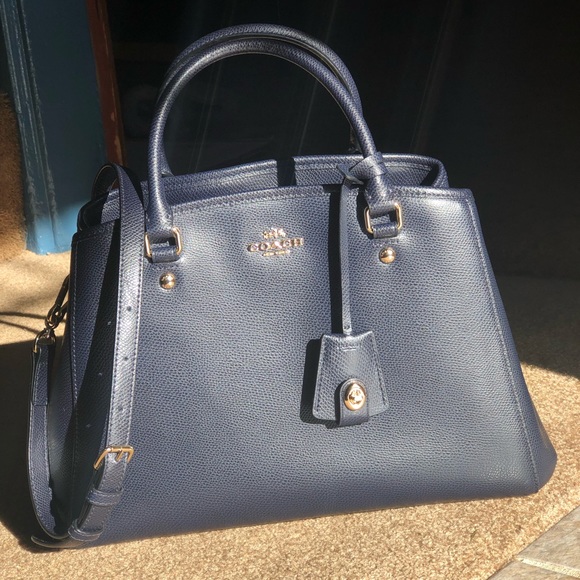 Coach Margot Purse Midnight Navy Blue - Picture 2 of 7